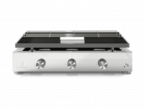 Plancha gas grill SIMPLICITY 3 burners - Enamelled steel plate