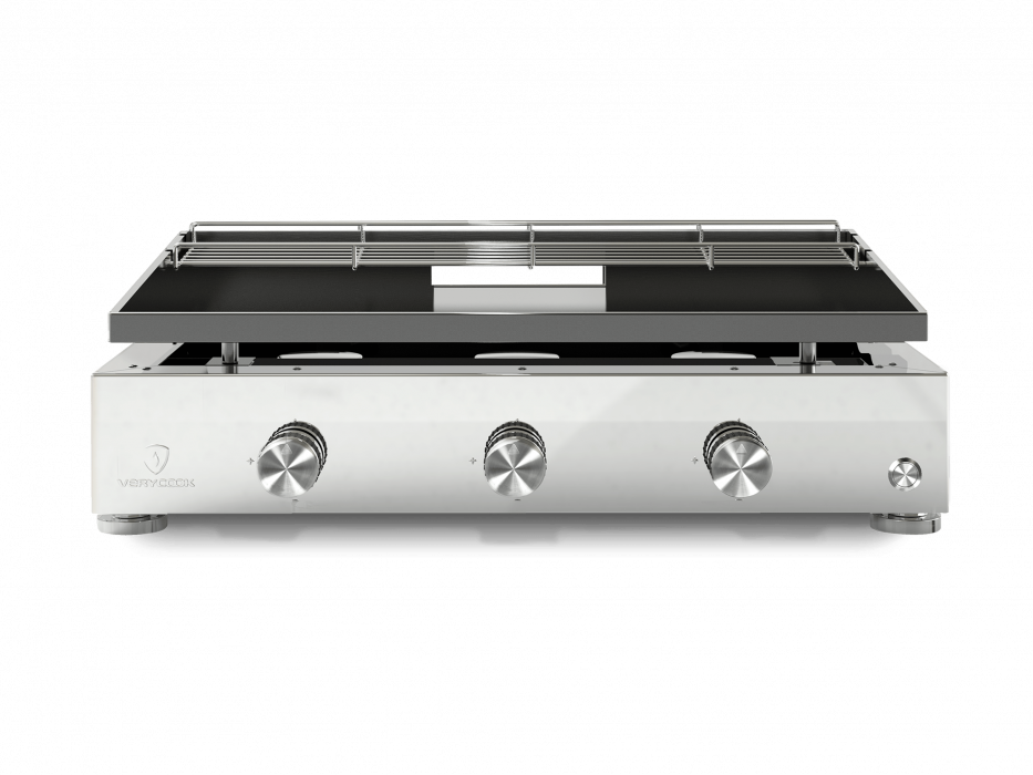 Plancha gas grill SIMPLICITY 3 burners - Enamelled steel...