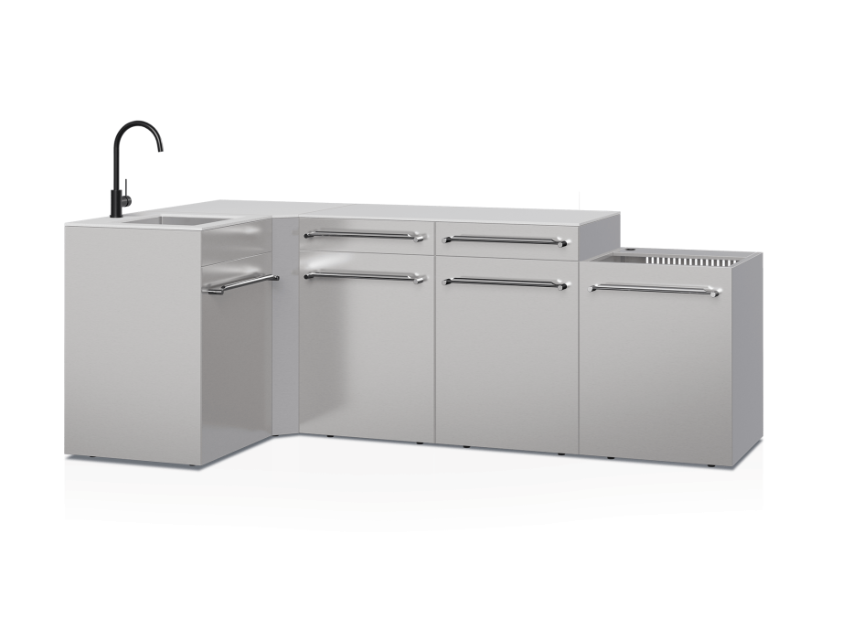Cuisine d'extérieur Fusion avec angle et évier 5 modules...