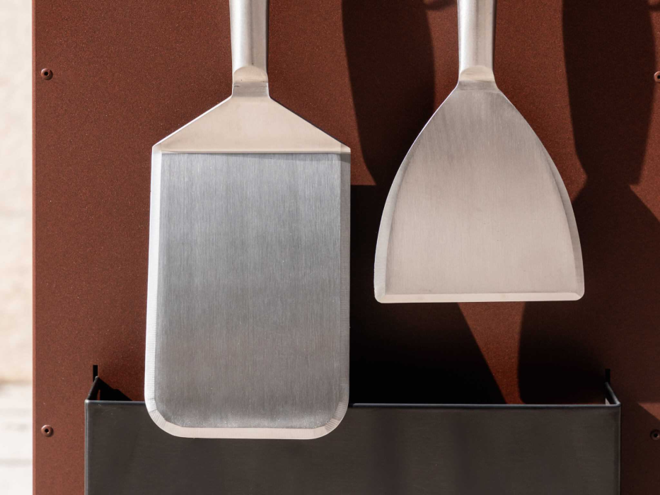 Cleaning spatula, stainless steel