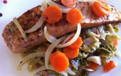Salmon and Cabbage